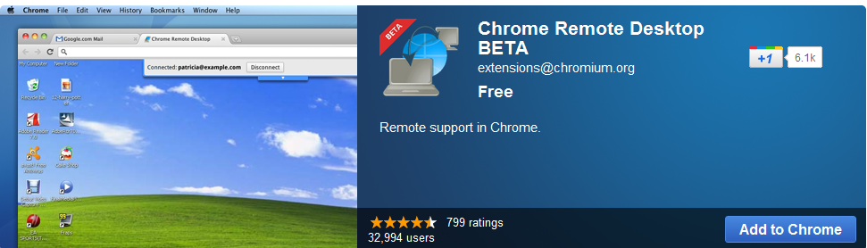 Chrome Remote Desktop 1