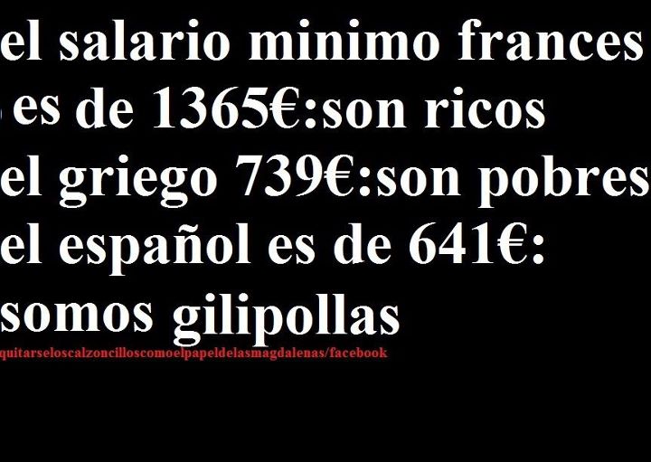 Salario mínimo en España 1