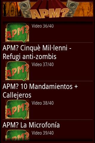 videos-apm Vídeos APM? para Android 1